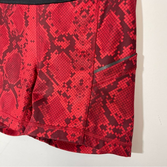 Lululemon What The Sport Short Mini Ziggy Snake Red Tide Cranberry 4 Run Gym - Picture 11 of 16